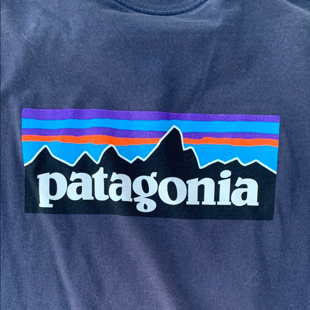 Patagonia Women's Responsibili-tee Navy Sleeveless Cropped Tie Top - Picture 8 of 10